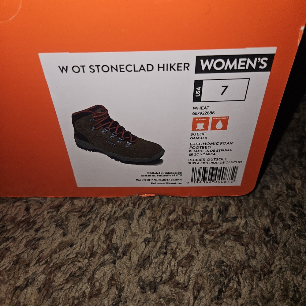Ozark Trail Womens Stoneclad Waterproof Hiking Boots - Picture 8 of 8
